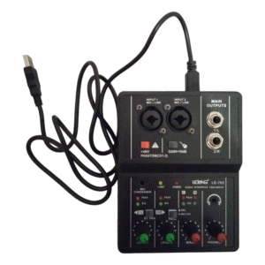Mesa de Som / Interface de Áudio 2 Canais - Transmissões Profissionais!