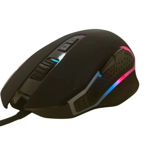 Mouse gamer com fio LED RGB com botões laterais 4800DPI para jogar gaming - mouse ergonômico PC computador gamer - Imagem 4