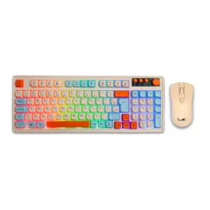 Teclado E Mouse Sem Fio 2.4ghz ABNT2 Receptor Nano Usb