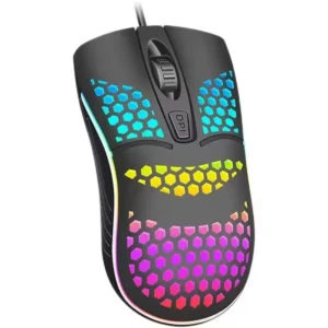 Mouse USB RGB para computador e notebook - Design moderno e LED colorido