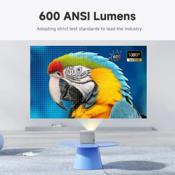 Projector with Android TV, Wanbo Davinci 1 4K Supported Projector with WiFi and Bluetooth, Auto Focus & Keystone - Imagem 5
