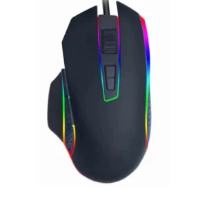 Mouse gamer com fio LED RGB com botões laterais 4800DPI para jogar gaming - mouse ergonômico PC computador gamer