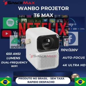 Projetor Wanbo T6 MAx Branco