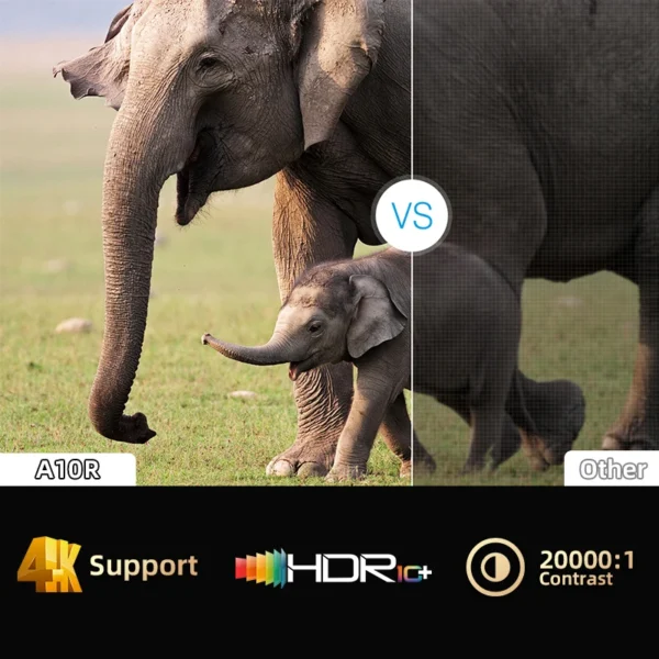 Projetor CAIWEI A10R 1800ANSI 1920 * 1080P Full HD 4K Smart Android com foco automático e projetores de cinema em casa para filmes e vídeos - Imagem 3