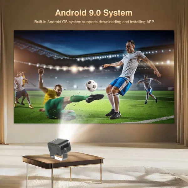 Touyinger L081mini Portátil 360 ° Projeção rotativa Android 11 Dual-band Wi-Fi 6 Suporte 4K 1080P Projetor de home theater - Imagem 5