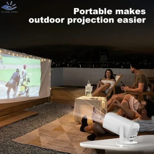 Xiaoqiaodz p30 4k projetor portátil home theater led mini 8k 1080p inteligente android videogame móvel bolso telefone cinema wifi bt - Imagem 5