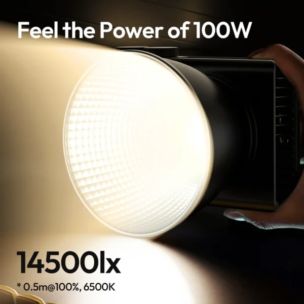 Ulanzi c01 100w luz cob portátil 2700k-6500k bicolor potência leve para câmera fotografia smartphone vlog streaming ao vivo - Imagem 3