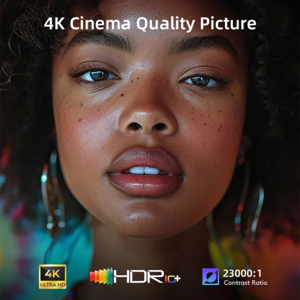 Projetor CAIWEI S7+ Google TV para filmes 4K Full HD 1080P Android 14 2000 ANSI Vídeo Home Theater Projetores inteligentes com Dolby - Imagem 3