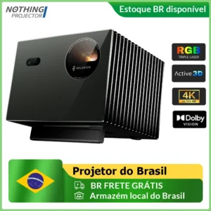 Projetor triplo laser Valerion Vision Master Pro2 4K IMAX, 3000 lúmens ISO, compatível com Google TV, para jogos, cinema em casa