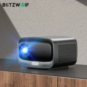 BlitzWolf BW-V9 LED 1080P Projetor 1000 ANSI Lumens Alto Brightless Frequência de resfriamento de água Alto-falante BT5.0 WIFI6 Home Theater