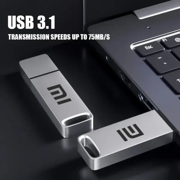 XIAOMI-Pen Drive de Metal Impermeável, Pen Drive de Alta Velocidade, USB 3.1, Memória Tipo C para Computador, Dispositivos de Armazenamento, Original, 2TB, 1TB - Imagem 5