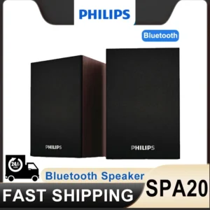 Philips SPA20 Alto-falante Bluetooth com som surround de 360 graus Bluetooth estéreo sem fio para computador Macbook laptop