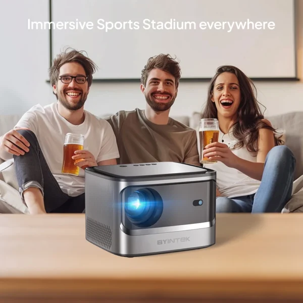 BYINTEK X25 Projetor Full HD 1080P 4K Vídeo 900Ansi Foco Automático WiFi Inteligente Android 9.0 LCD LED Projetores de Vídeo Home Theater - Imagem 3
