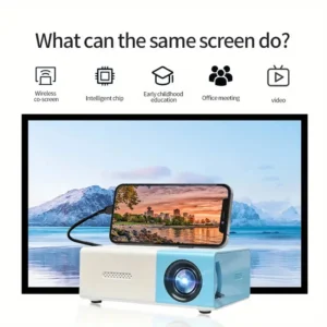 Projetor YG300 Home 4K HD, adequado para quarto, sala de estar, cinema em casa, compatível com USB, HDMI