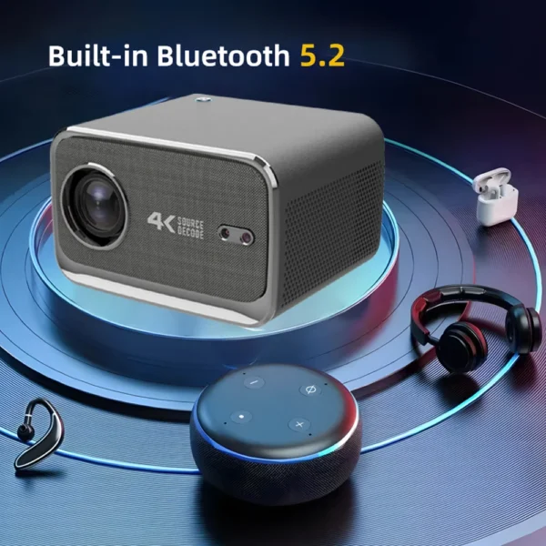 WZATCO Novo P20 Android 13.0 6G WiFi Smart Full HD 1080P 4K Projetor LED Foco Automático para Home Theater LED Projetor Beamer - Imagem 2
