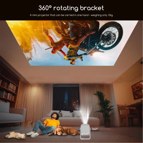 Everycom R16 Full HD 1080P Projetor 4K Inteligente Bluetooth WiFi 6 Android 12 16000 Lumens Foco Automático Projetores de Cinema Home Theater - Imagem 6