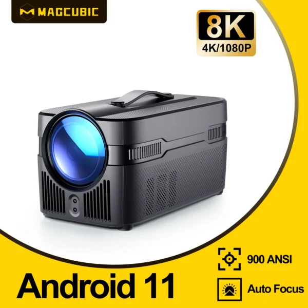 Magcubic 900ANSI HY450C Projetor 8K 4K Nativo 1080P Ultra Short Throw Allwinner H716 Offset Automático BT5.4 WIFI6 Assistente de Voz - Imagem 3