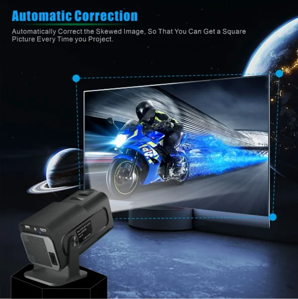 Salange HY320 MINI Android 11.0 Projetor LED Beamer Home Cinema 300ANSI 720P WIFI Smart TV HD 1080P 4K Filme Enviar do Brasil - Imagem 3