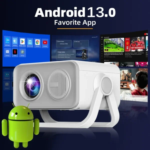 HT23 PRO Android 13 Projetor Nativo 1080P 390ANSI Dual Wifi6 BT5.0 4K HD 1080P Cinema Projetor Portátil HT23 Atualizado - Imagem 6