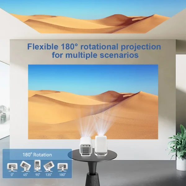 Thundeal 4k full hd pg370 mini projetor android foco automático casa inteligente reunião teatro 450ansi projetor de feixe portátil pk hy320 - Imagem 5
