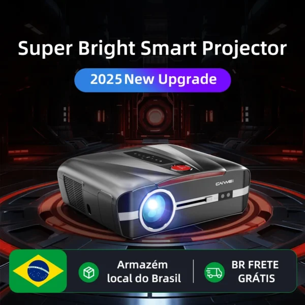 Projetor 4k uhd 5g wifi 2000 ansi lumens filme luz do dia projetor karaokê home theater smart tv projetor bt 5.4 1080p full hd