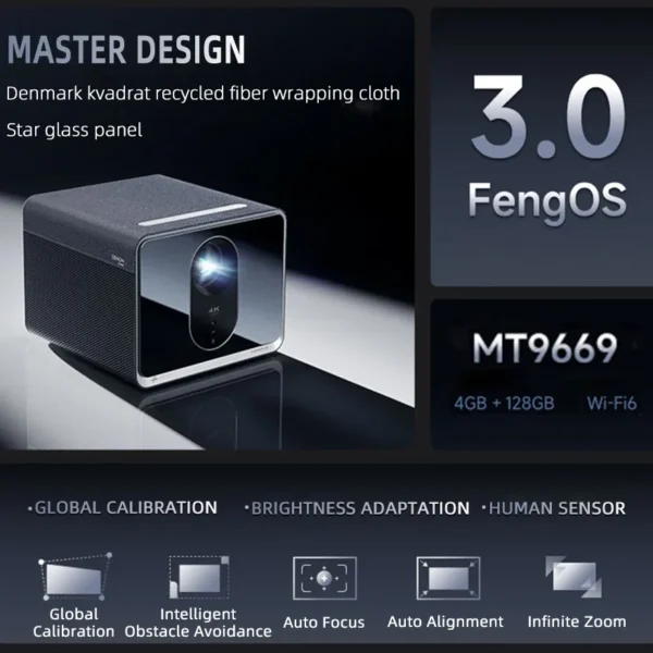 Formovie X5 4K Projetor Laser 4500 ANSI Lumens ALDP Android Projetor Inteligente 4 + 128gb Grande Memória Home Theater tv Melhor Projetor - Imagem 10