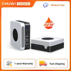 Chuwi larkbox x mini pc 12gb ram 512gb ssd intel n100 jogo pc uhd gráficos para processadores intel de 12a geração wifi 6 computador desktop