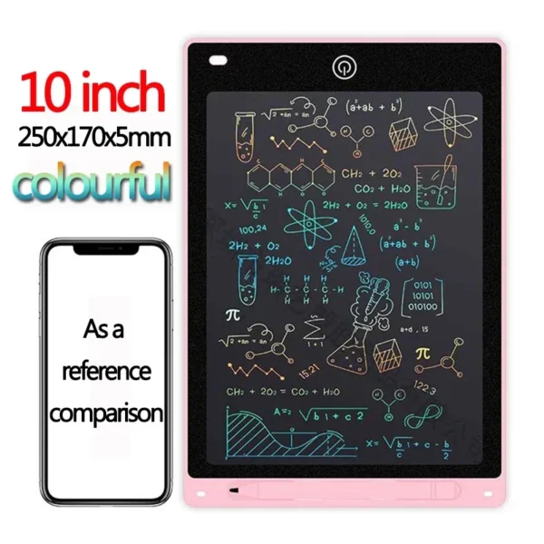 LCD Escrita Tablet para Crianças, Graffiti Sketchpad Brinquedos, Handwriting Blackboard, Magic Drawing Board, Presente, 10 ", 12" - Imagem 3
