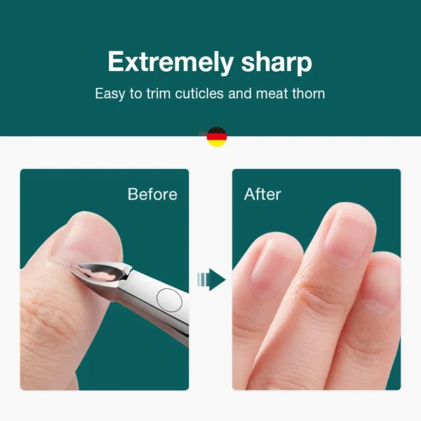 MR.GREEN Nail Cutícula Nipper Manicure Tesoura De Aço Inoxidável Pele Morta Removedor Pusher Ferramenta Trimmer - Imagem 6