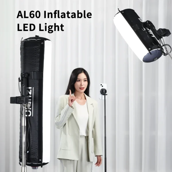 Ulanzi AL60 60W Luz LED inflável CRI 96+ para fotografia de retrato TVC com carregamento tipo C Lâmpada dobrável para tiro ao ar livre - Imagem 4