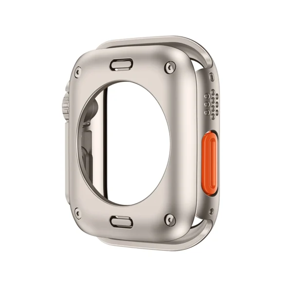 Capa protetora de tela para apple watch 45mm 44mm 40mm 41mm, capa dura para pc dianteiro e traseiro iwatch 9 8 7 se 6 5 4 mudança para ultra - Imagem 5