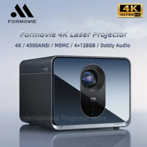 Formovie X5 4K Projetor Laser 4500 ANSI Lumens ALDP Android Projetor Inteligente 4 + 128gb Grande Memória Home Theater tv Melhor Projetor