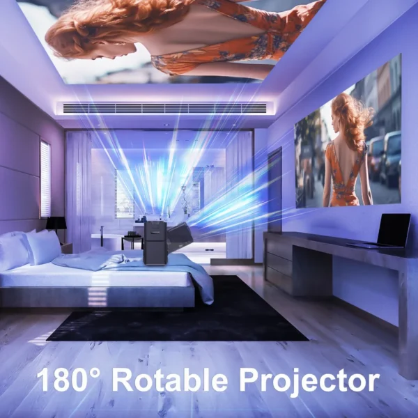 Magcubic android11 4k hd projetor wifi6 hy320 allwinner h713 390ansi bt5.0 1920*1080p projetor portátil ao ar livre atualizado hy300 - Imagem 4