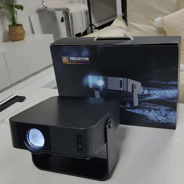 Ai inteligente 8500 lumens z6 mini projetor full hd android 12 foco automático wifi 6 auto keystone full hd 1080p projetor de cinema em casa - Imagem 4