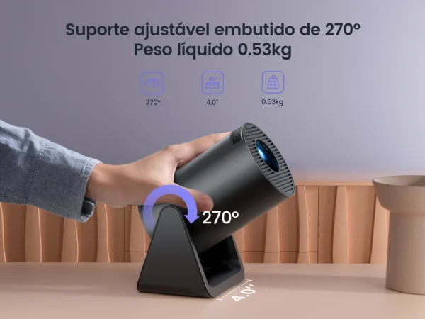 Mini projetor Wimius L1 com suporte a 1080P 300 ANSI Android 11 Wifi Bluetooth Projetor de filme portátil para áreas externas com Keystone automático para telefone/stick de TV/laptop - Imagem 2