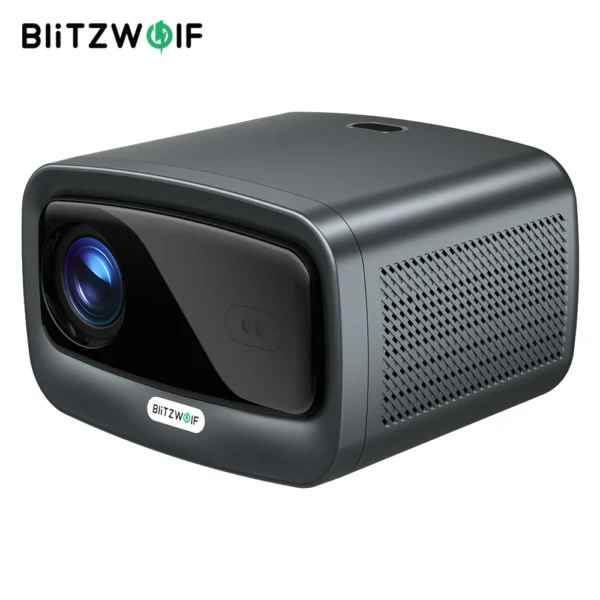 BlitzWolf BW-V9 LED 1080P Projetor BT5.0 1000 ANSI Lumens Alto Brightless Frequência de resfriamento de água Alto-falante WIFI6 Home Theater