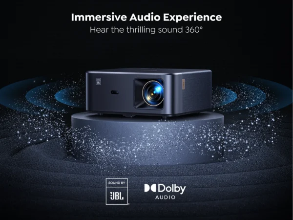 Yaber k2s fhd 1080p projetor bluetooth wifi projetor dolby áudio jbl som 800 ansi lumens nfc foco automático 4k suporte - Imagem 6