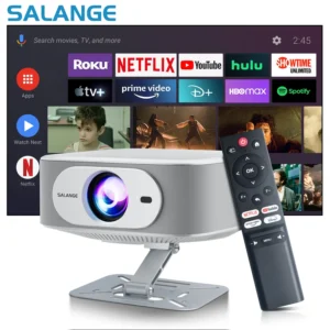 Salange P92MAX Android13 Projetor Inteligente Netflix Oficialmente Licenciado HD 1080P BT5.2 WiFi 12000L Elec Focus Auto Keyston 4K Filme