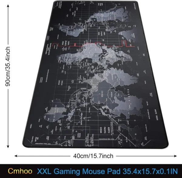 Mapa mouse pad grande mapa tapete de mesa protetor gaming mousepads escritório mesa decoração teclado longo estofamento notebook computador gamer esteira - Imagem 2