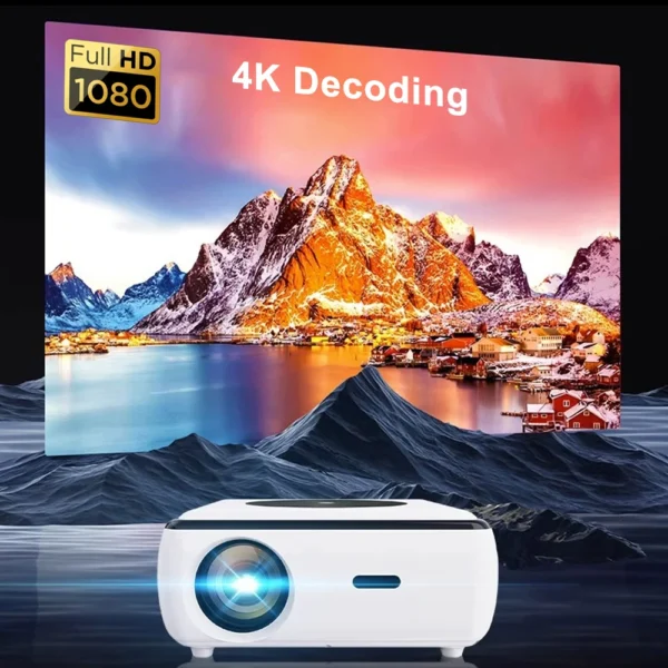 Touyinger X3 versão Android Bluetooth esposa 4K HD multifuncional projetor de vídeo home theater - Imagem 3