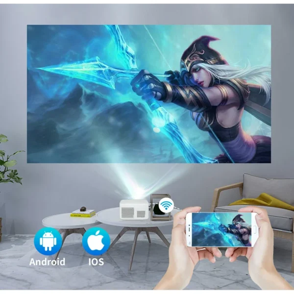 WZATCO A20 Foco Digital 32GB Inteligente Android WIFI Full HD 1920*1080P Projetor LED Projetor de Vídeo Home Theater Cinema LCD Beamer - Imagem 3