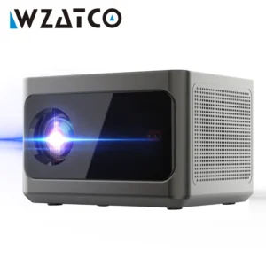 WZATCO-Projetor Android Inteligente, Full HD, 1080P, A9, Wi-Fi, LED, 2K, Vídeo 4K, PK, DLP, Home Theater, Cinema, Beame