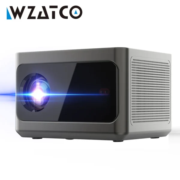 WZATCO-Projetor Android Inteligente, Full HD, 1080P, A9, Wi-Fi, LED, 2K, Vídeo 4K, PK, DLP, Home Theater, Cinema, Beame