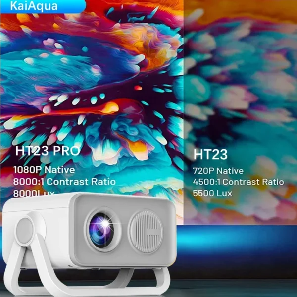 HT23 PRO Android 13 Projetor Nativo 1080P 390ANSI Dual Wifi6 BT5.0 4K HD 1080P Cinema Projetor Portátil HT23 Atualizado - Imagem 4