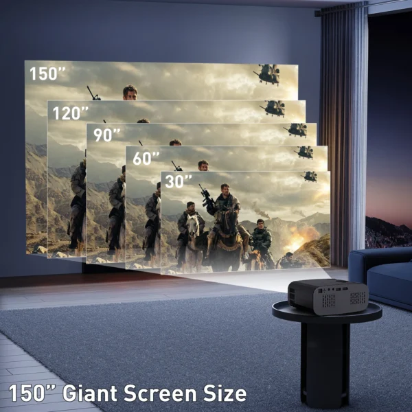 Projetor P7 Pro Android Polaring, Todos Vencedor, H713, 6G, WiFi, BT, 350Ansi, Casa, Keystone, HDMI, 1080P, Projetor 4K - Imagem 4