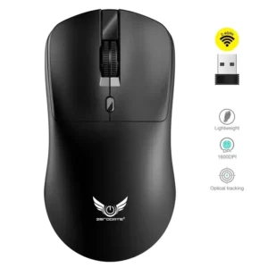 Mouse Gamer Sem Fio 2.4G - 3 Níveis DPI (800/1200/1600), Recarregável e Ergonômico