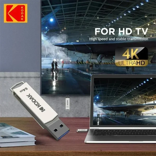 KODAK-USB Type C Flash Drive, Pendrive de alta velocidade, Memory Stick duplo para Smartphone, Laptop, 256GB, 128GB, 32GB - Imagem 5