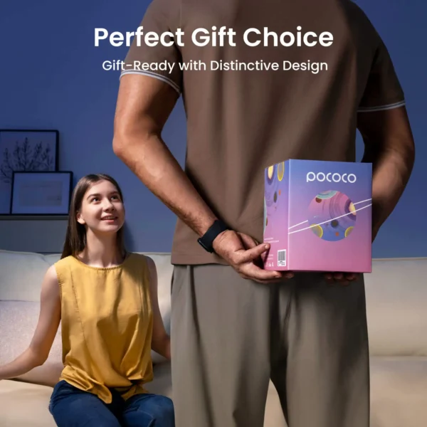 POCOCO Galaxy Projetor Galaxy Light Projetor Estrelas Lâmpada de luz noturna com luz suave de alta definição para crianças - Imagem 5