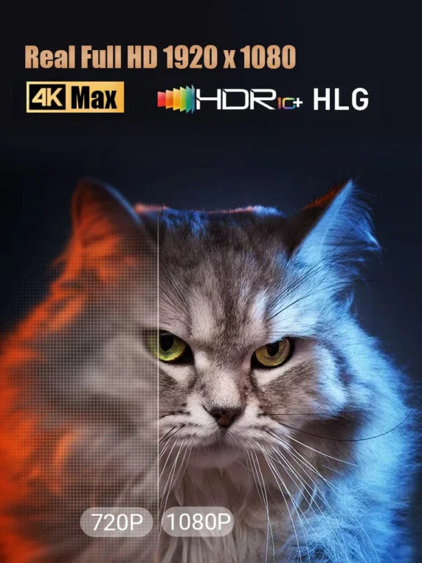 BYINTEK X30 Full HD 1080P Projetor licenciado Sistema de TV Netflix Auto-foco Dolby Smart WIFI LCD LED Vídeo Projetor de home theater - Imagem 3