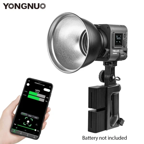 Yongnuo ynlux100 luz de vídeo bicolor 3200k-5600k ajustável leve lâmpada de vídeo portátil para fotografia ao ar livre luz de preenchimento - Imagem 6